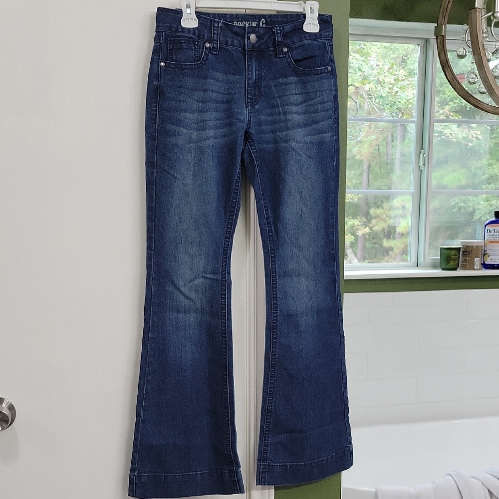 Dark Blue Flare Jeans
